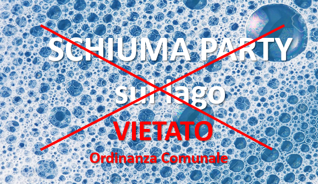 Comune di Lesa vieta gli Schiuma Party