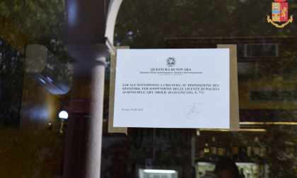 La questura chiude il bar Basilica a Novara