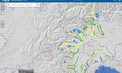 Corsi d'acqua piemontesi, il geodatabase