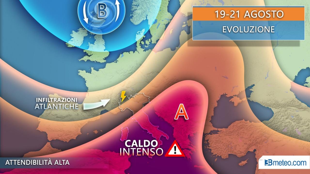 Nuova ondata di caldo africano, al Nord anche forti temporali