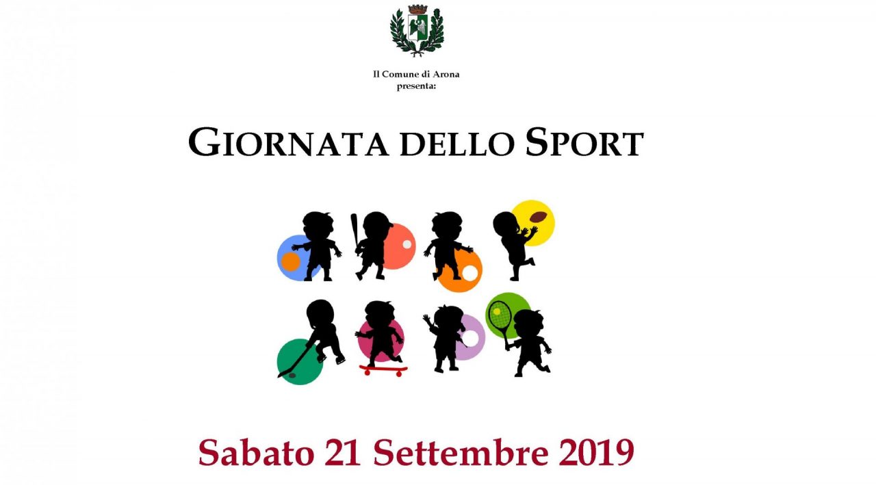 Giornata dello Sport ad Arona: il programma di sabato 21