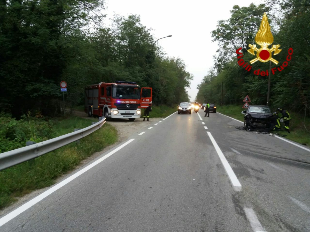 Galliate: ferito in codice giallo dopo lo scontro in tangenziale