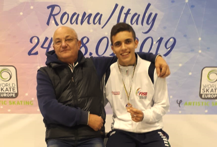 Pattinaggio: Pezzolla bronzo in Coppa Europa