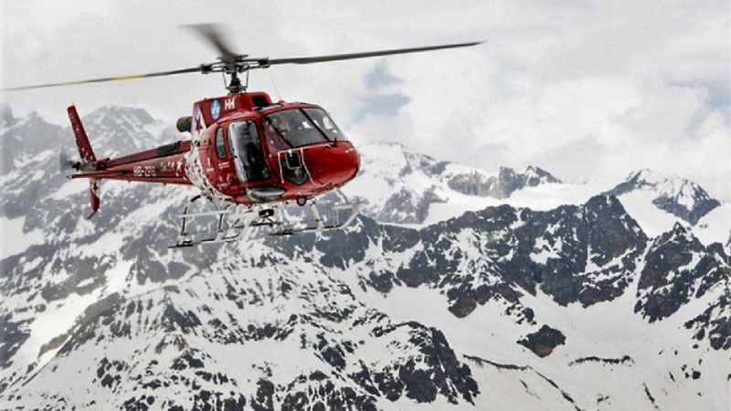 Elicottero precipita sulle vette del Monte Rosa