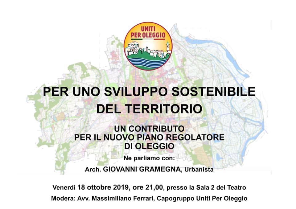 Piano regolatore di Oleggio: se ne parla con un urbanista