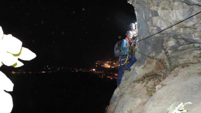 Ferrata Falconera illuminata: a Varallo progetto unico in Europa