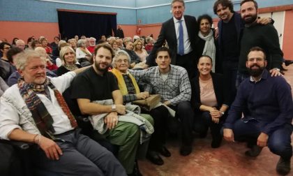 Alessandro Borghi e Luca Marinelli ieri ad Arona