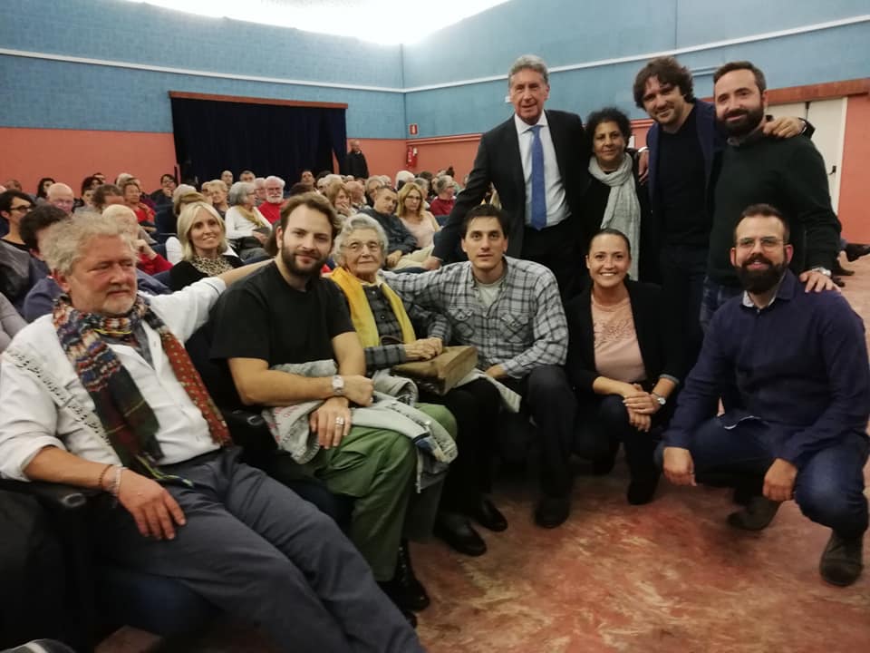 Alessandro Borghi e Luca Marinelli ieri ad Arona