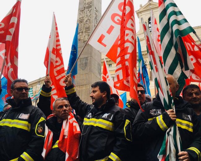 Vigili del fuoco, quattro giornate di sciopero nazionale