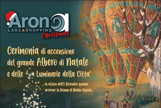 Accensione dell’albero oggi pomeriggio ad Arona