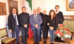 Il presidente della Regione Piemonte Cirio in visita a Borgomanero