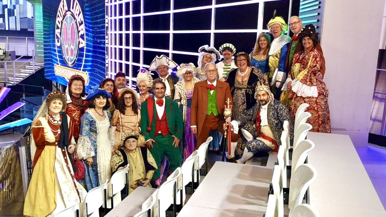 Re Biscottino a “Caduta Libera” da Jerry Scotti