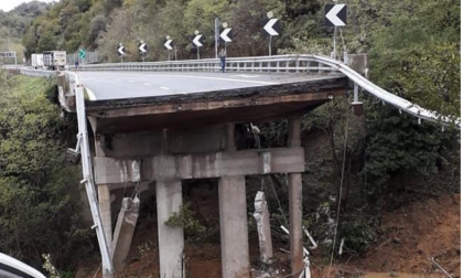 Viadotto crollato all’autostrada A6 Torino-Savona