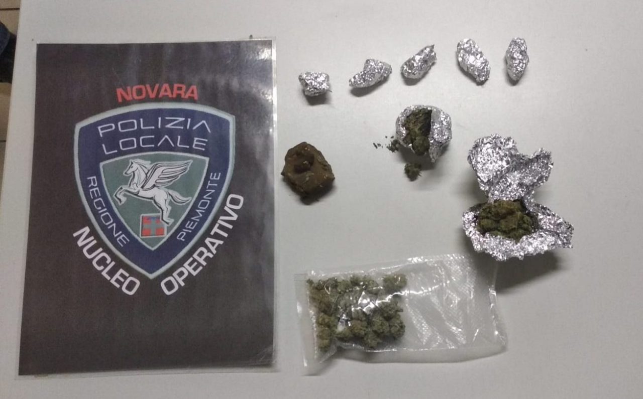 Novara, sequestrati hashish e marijuana