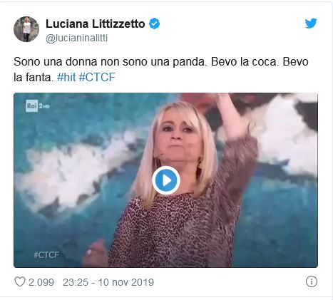 Dopo la Meloni, Luciana Littizzetto riprende il Tik Tok virale VIDEO