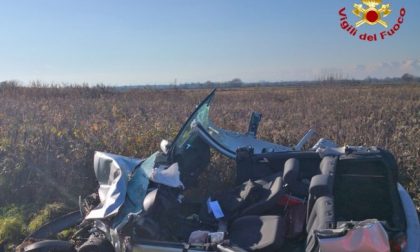 Incidente frontale: uomo portato con l'elisoccorso al Maggiore di Novara