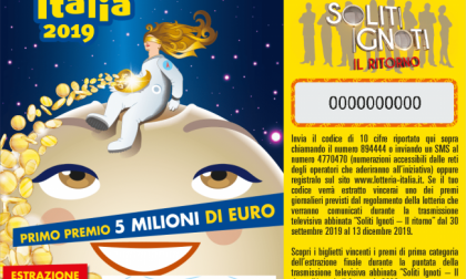 Lotteria Italia: venduto in Piemonte il biglietto da 5 milioni di euro