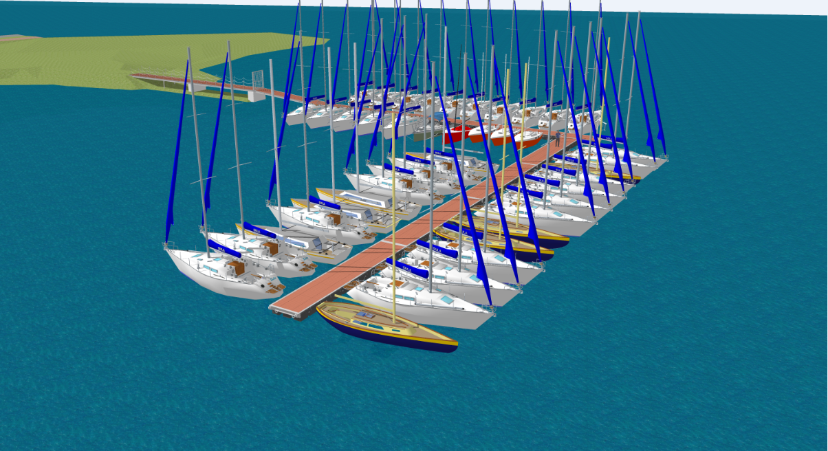 Nuovo pontile di Arona: si montano i moduli