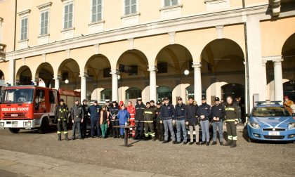 Novara, il brindisi di Capodanno di chi vigila sulla città