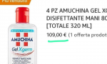 Coronavirus, l’Amuchina venduta a prezzi folli: raggiunti i 109 euro