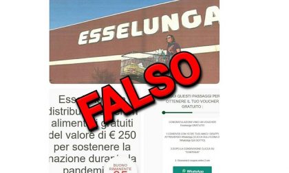 Falsi buoni spesa gratuiti di Esselunga circolano sul web