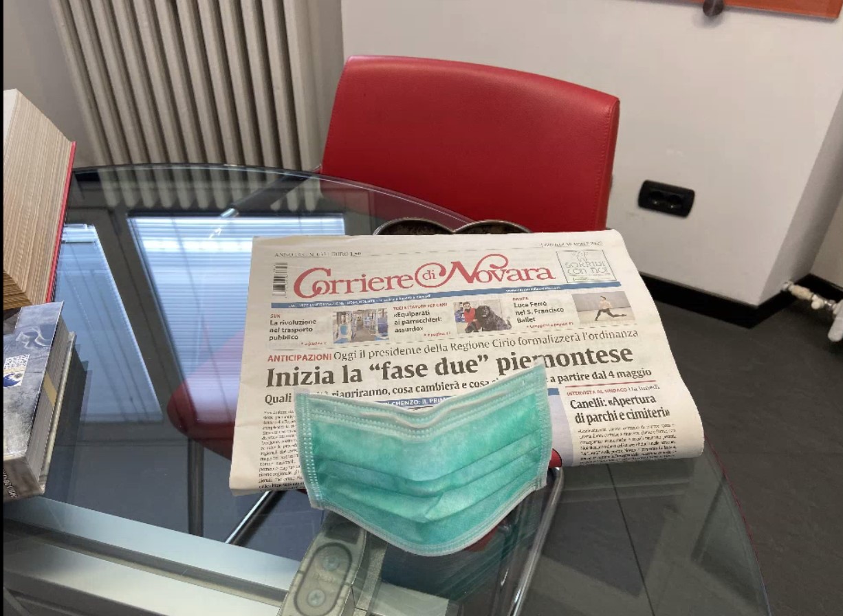 Il Corriere di Novara regala ancora la mascherina