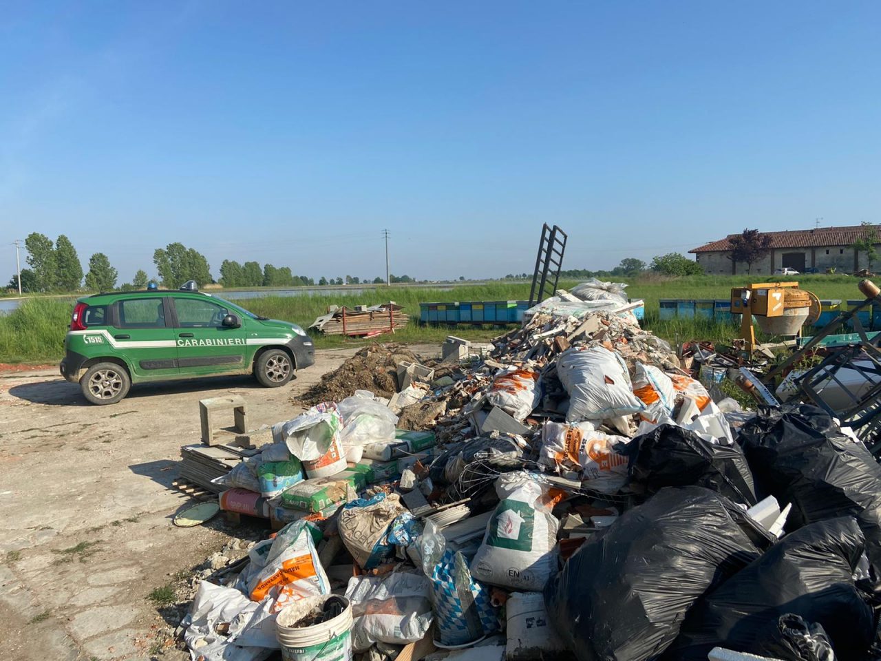 Garbagna novarese: sequestrata discarica con 300 mc di rifuti