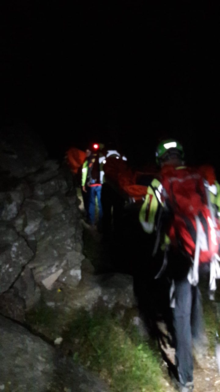 Soccorso un 40enne lungo un sentiero