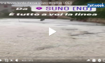 Bomba d'acqua a Suno: incredibile VIDEO