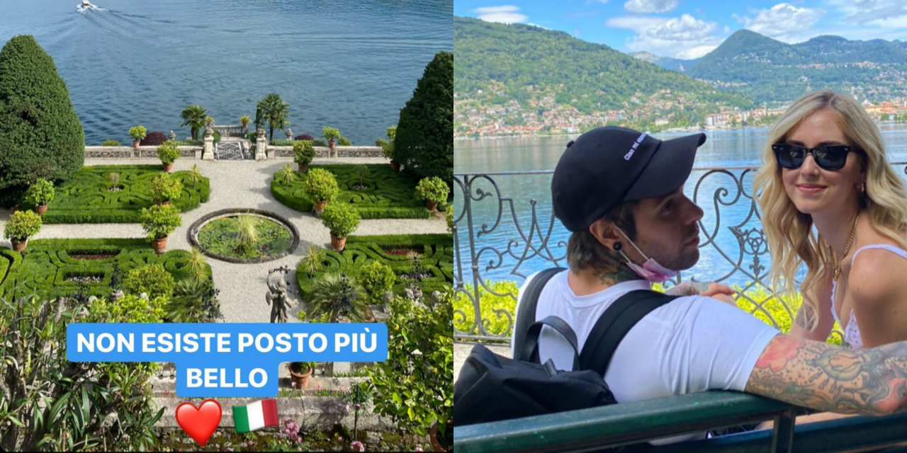 Fedez e Chiara Ferragni in gita alle Isole Borromee