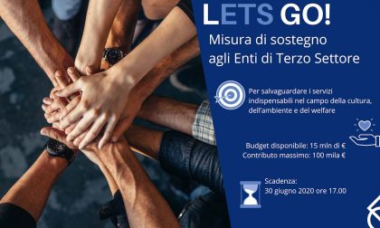 "Let'sgo!" Bando di Fondazione Cariplo per le organizzazioni del Terzo Settore