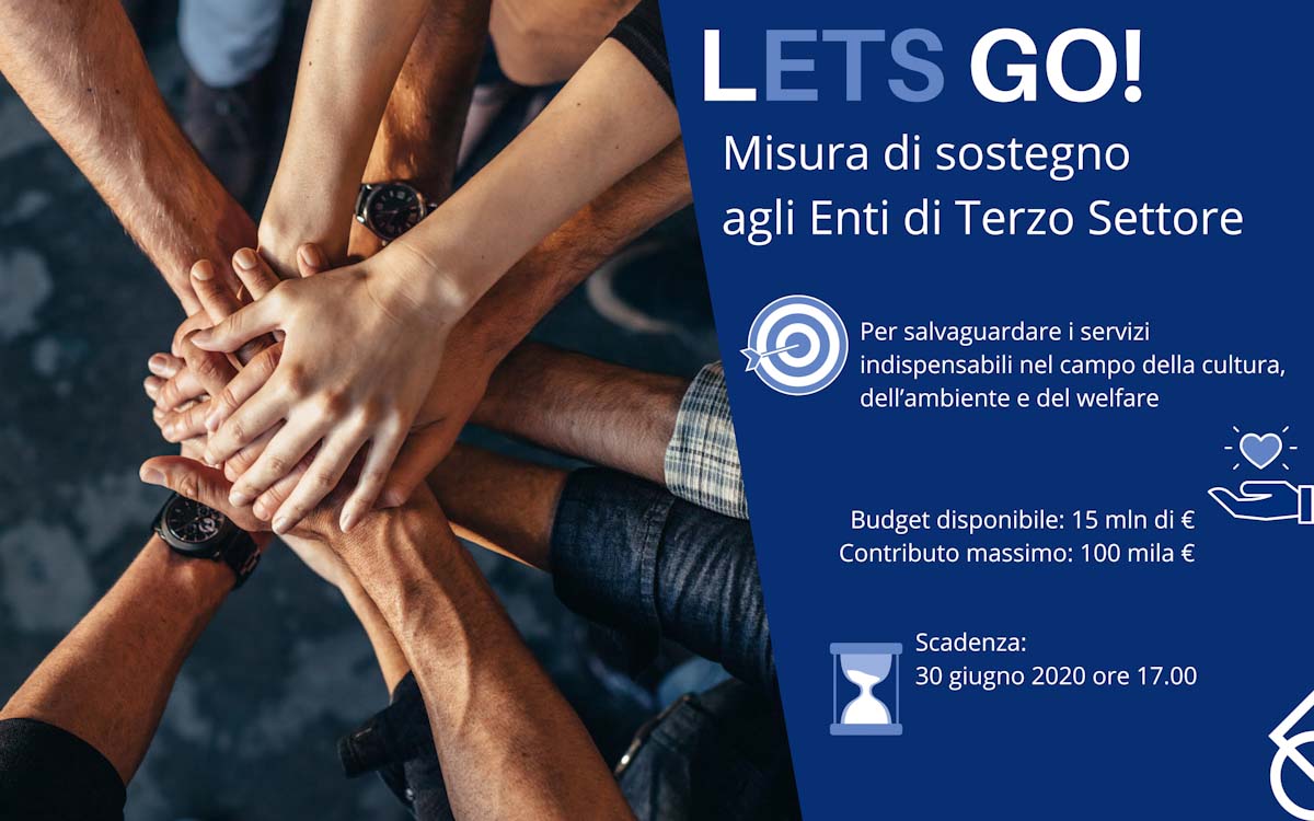 “Let’sgo!” Bando di Fondazione Cariplo per le organizzazioni del Terzo Settore
