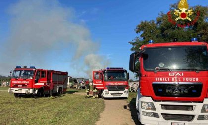 Briona fiamme in un maneggio