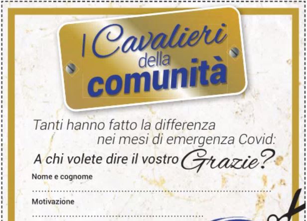 Cavalieri della comunità: venerdì in edicola il tagliando da 5!