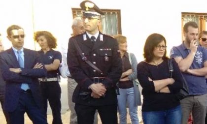 Il maresciallo Vincenzo Verdicchio arriva alla caserma di Arona