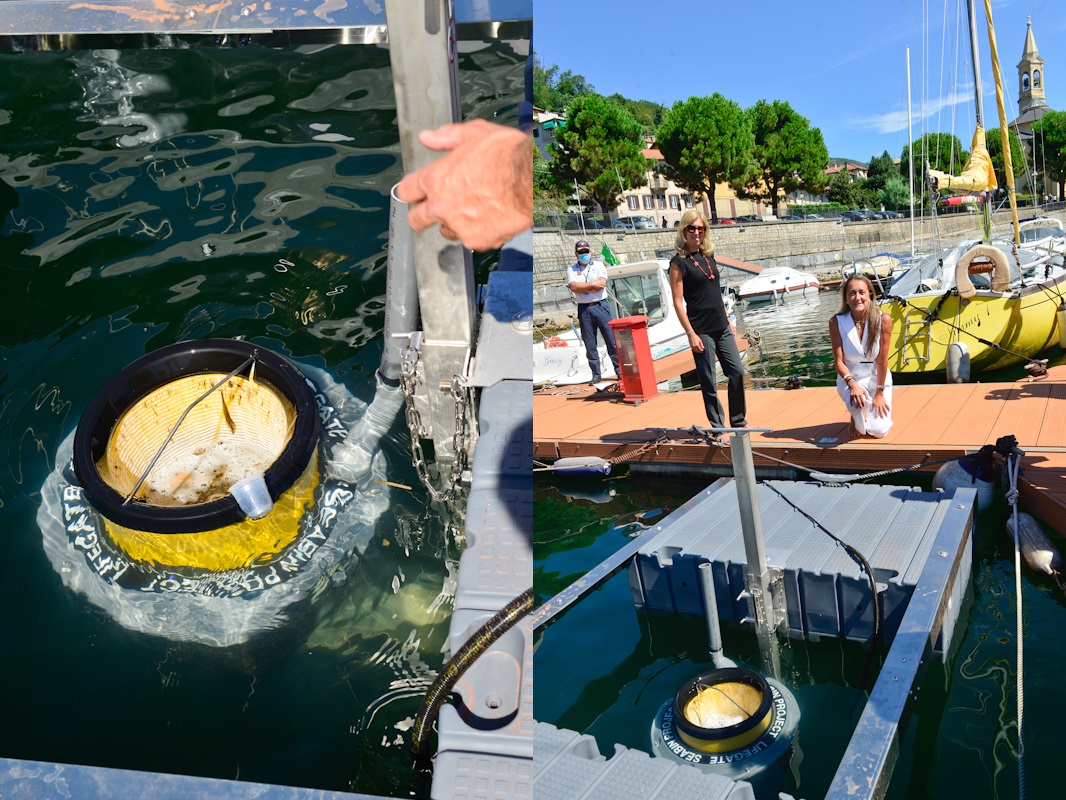Lesa posizionato “Seabin”: speciale cestino di raccolta dei rifiuti galleggianti
