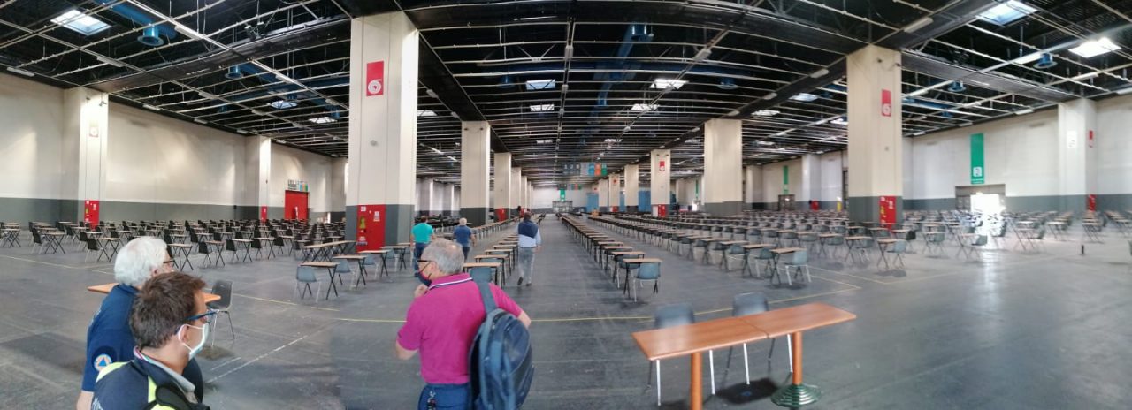 I test di ingresso universitari con la protezione civile a Novara e a Torino