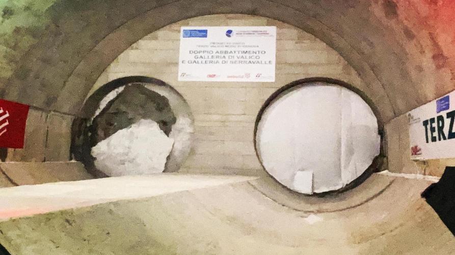 Terzo Valico: abbattuti i diaframmi di due gallerie