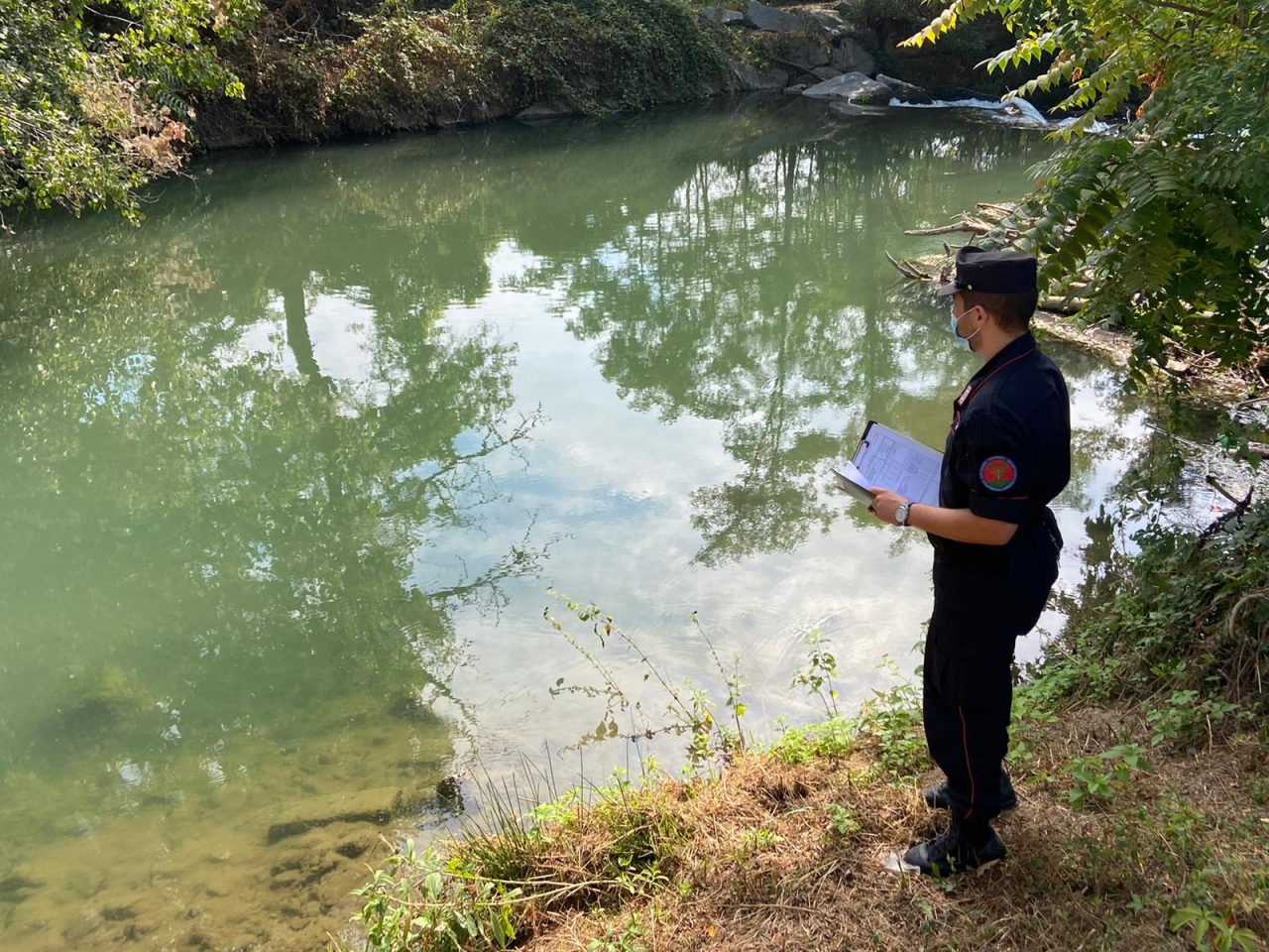 Novara strage di pesci nel Terdoppio: segnalata persona per inquinamento ambientale