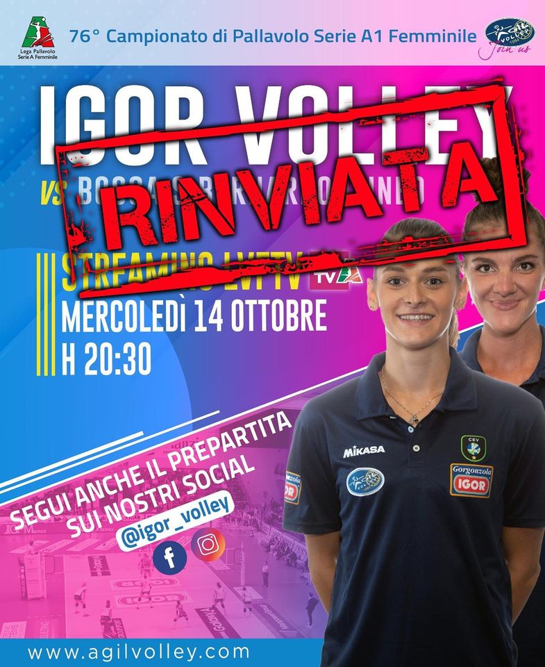 Igor Volley rinviato il derby con Cuneo: un caso di positività al Covid