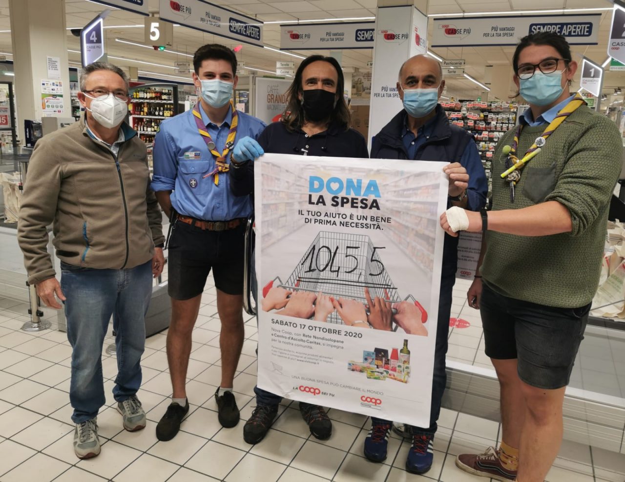 Rete Nondisolopane: oltre una tonnellata di cibo raccolto alla Coop di Arona