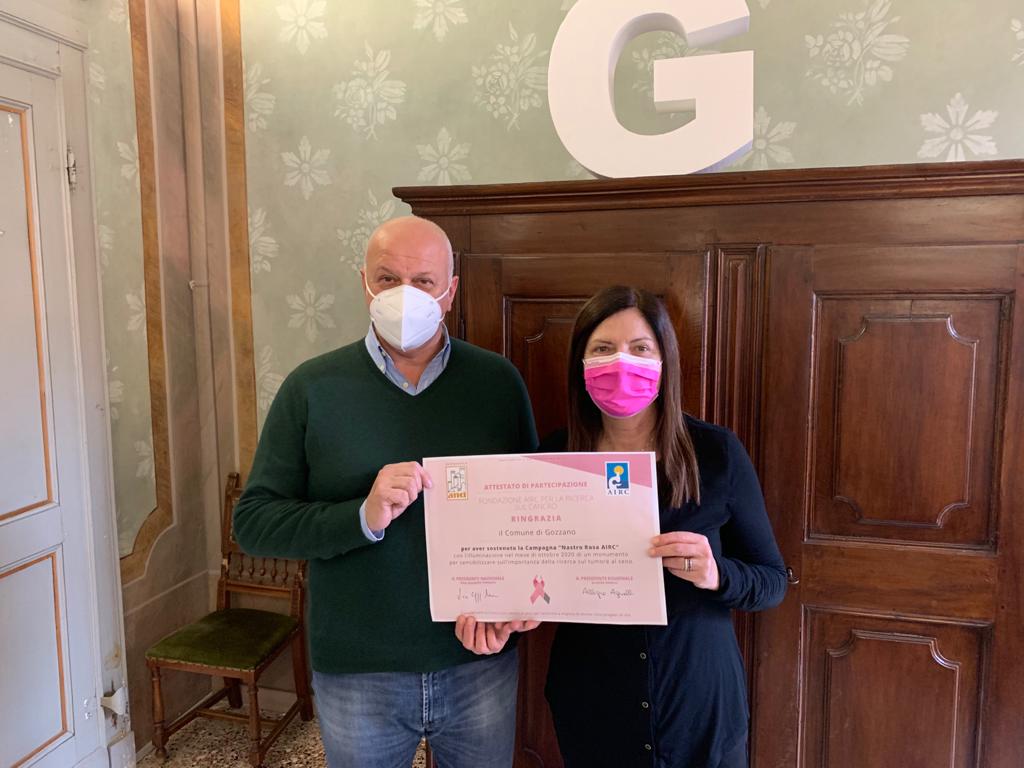 Il riconoscimento dell’Airc al Comune di Gozzano