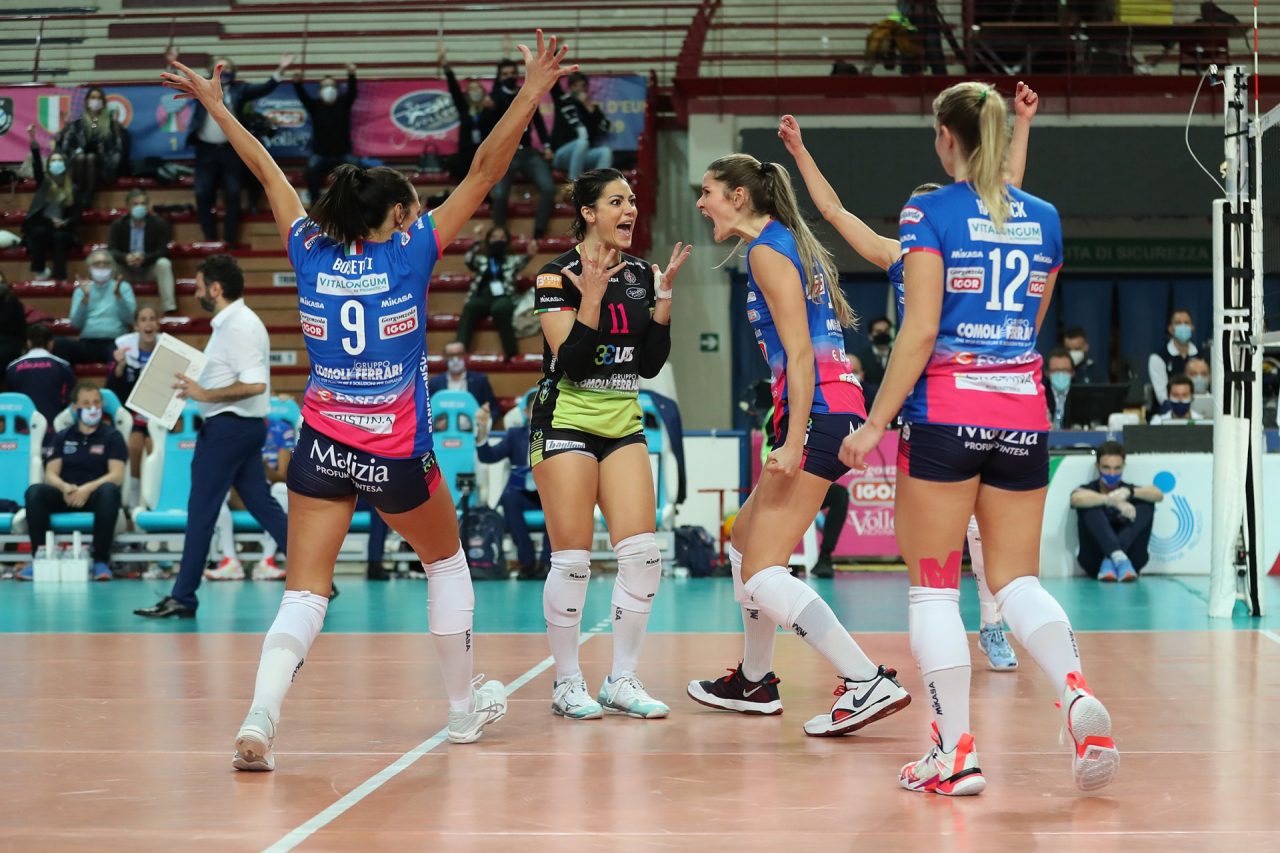 L’Igor Volley Novara piega al tie-break il Police Stettino