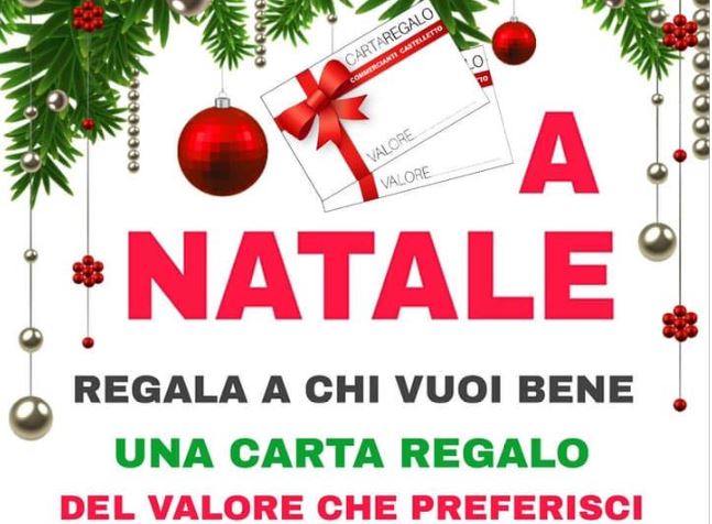 Una card natalizia per aiutare i commercianti castellettesi
