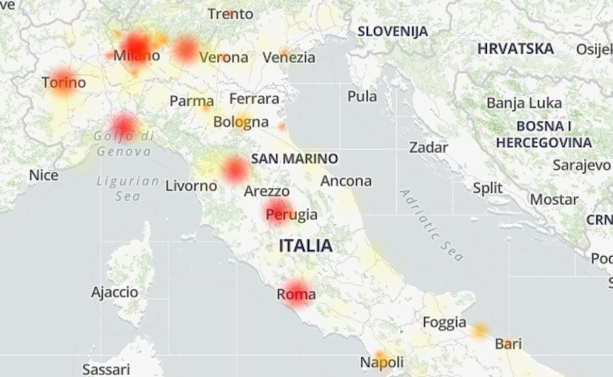 Tim down: disservizi in tutta Italia con la rete fissa Telecom