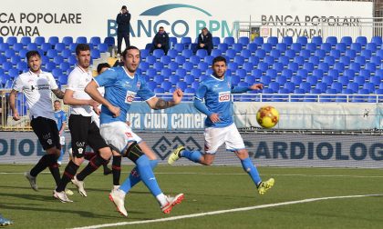Il Novara calcio in 9 cede contro la Pro Vercelli