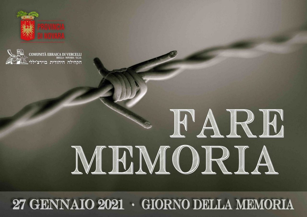 Giornata della Memoria Novara: Provincia e Comunità Ebraica propongono una videoconferenza