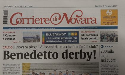 Il Corriere di Novara di giovedì sarà regolarmente in edicola a mezzogiorno