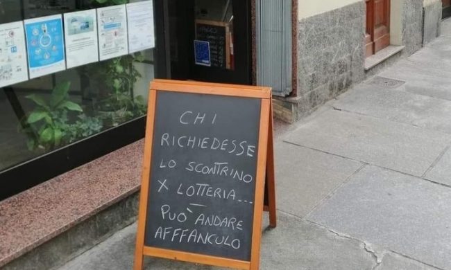 Lotteria degli scontrini: il “vaffa” del ristorante torinese