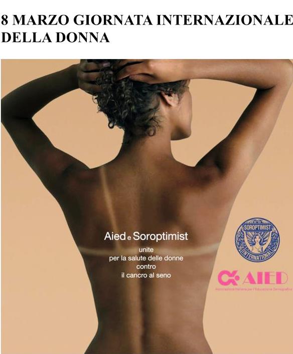 Aied e Soroptimist Novara uniti contro il cancro